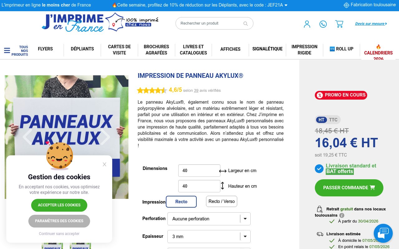Apercu du site Jimprimeenfrance