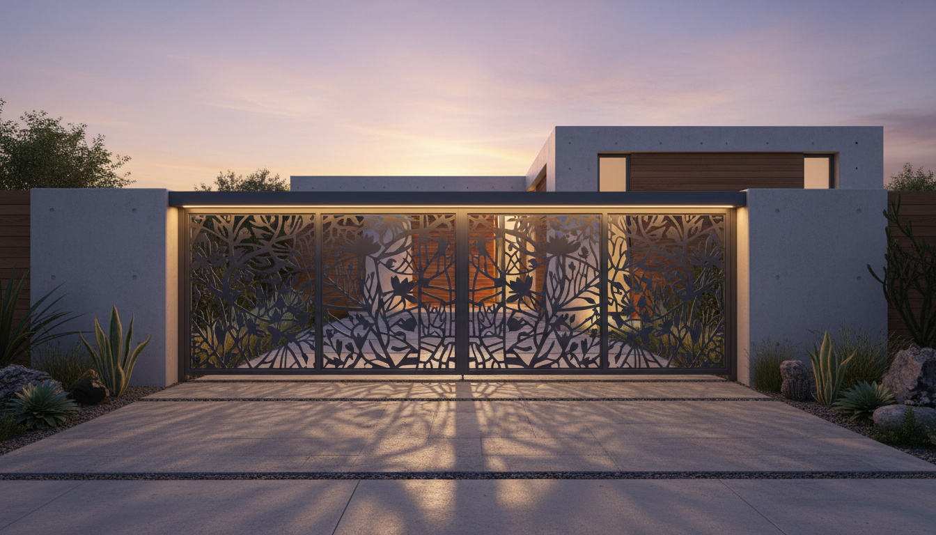 découvrez notre guide complet 2025 des motifs pour portail découpé au laser, alliant design innovant et inspirations tendance pour sublimer votre entrée.