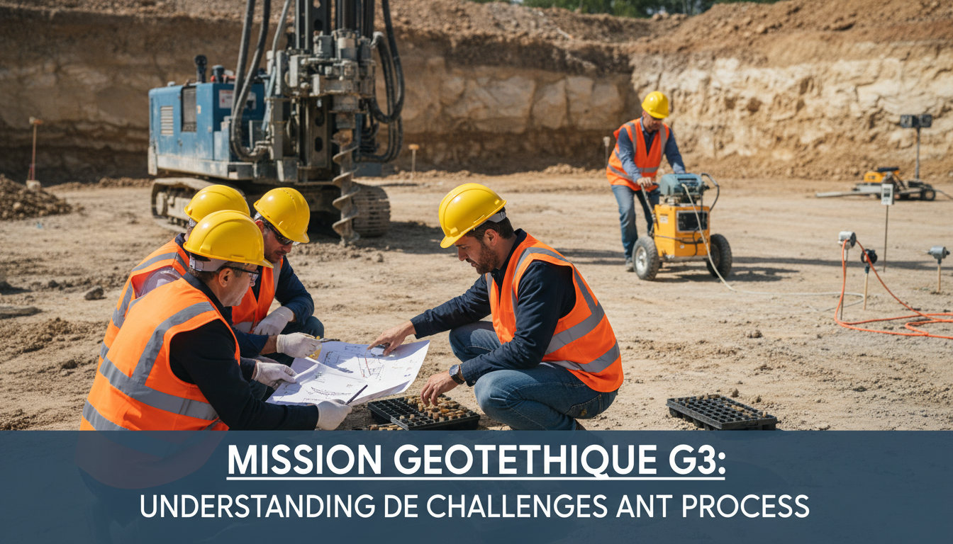découvrez tout sur la mission géotechnique g3 : ses enjeux, son importance et les étapes clés pour assurer la réussite de vos projets de construction.