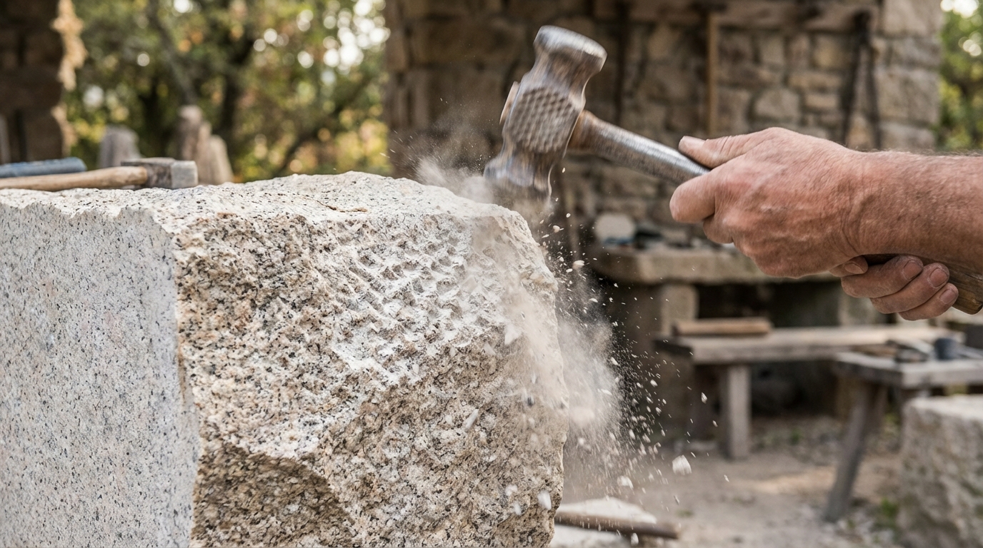 découvrez pourquoi le bouchardage de la pierre est une technique prisée, ses avantages, et le rendu esthétique unique qu'elle offre à vos surfaces en pierre.