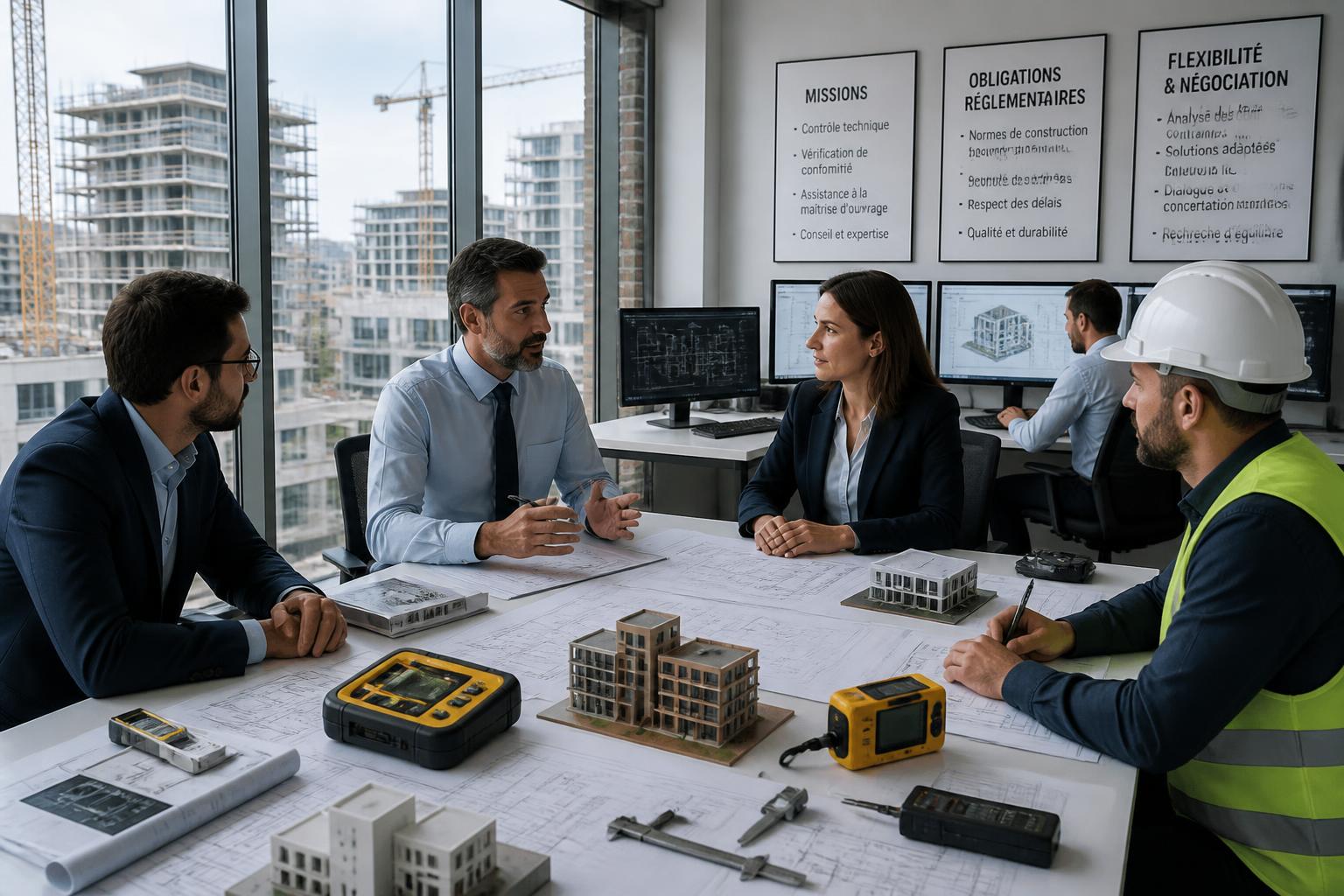 découvrez les missions essentielles du bureau de contrôle en construction, ses obligations réglementaires, et les éléments pouvant faire l'objet de négociations pour garantir la conformité et la qualité de vos projets.