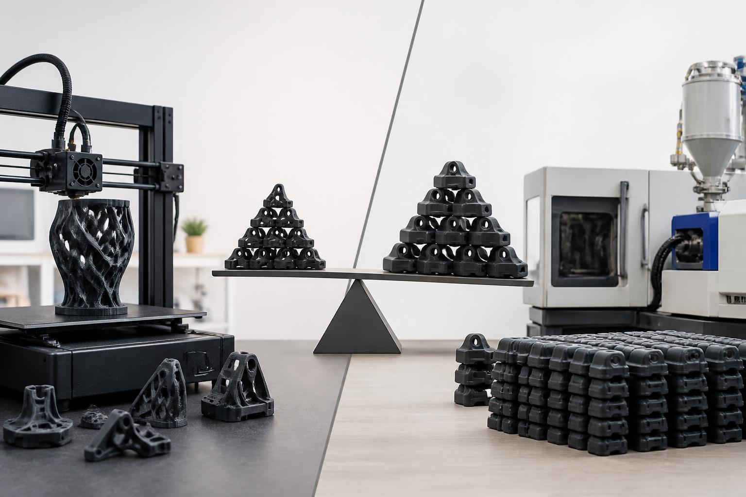découvrez à partir de quel nombre de pièces l'impression 3d devient moins coûteuse que l'injection plastique et optimisez vos choix de production.