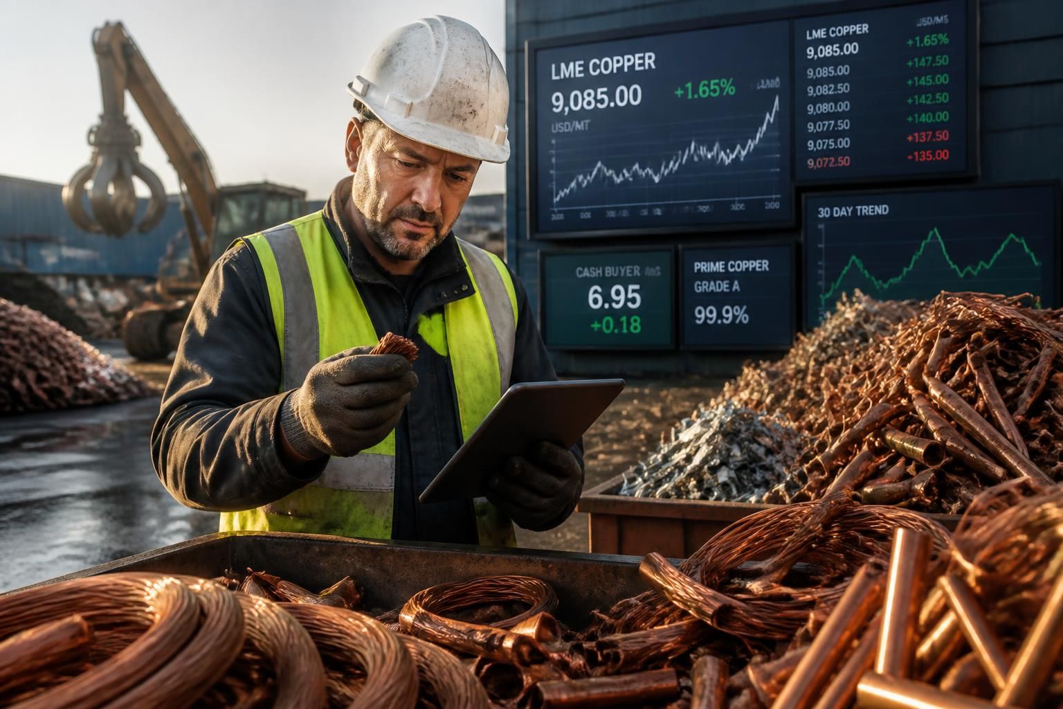 découvrez comment le cours du cuivre à la revente, basé sur le prix lme, influence les prix chez les ferrailleurs et apprenez à anticiper le meilleur moment pour vendre votre cuivre.
